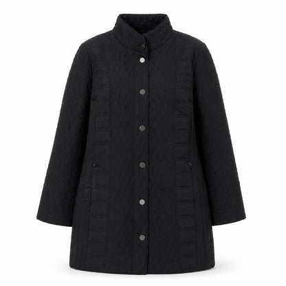 Womens UK Size 14 TIGI Black Quilted Coat