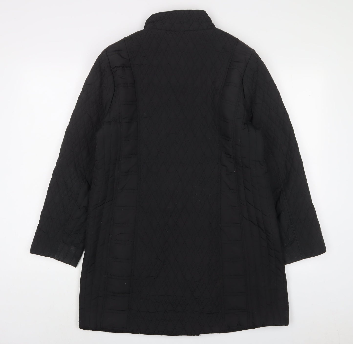 Womens UK Size 14 TIGI Black Quilted Coat