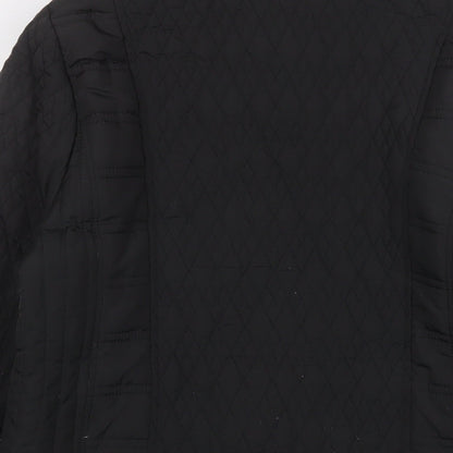 Womens UK Size 14 TIGI Black Quilted Coat