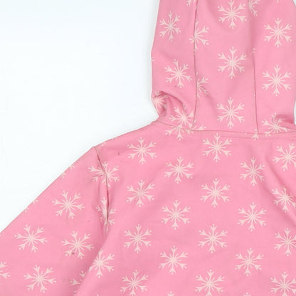 Disney Girls Pink Rain Coat Coat Size 8 Years Zip - ELSA