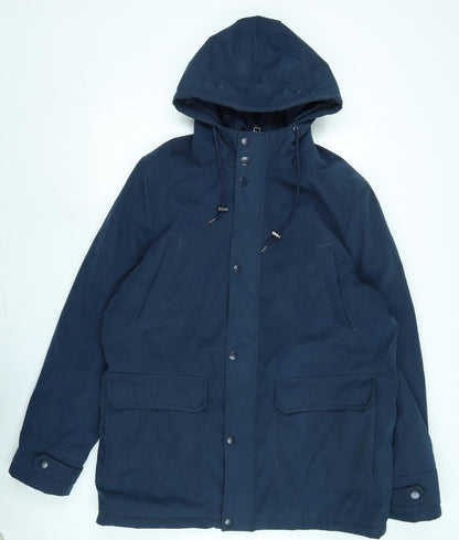 Mens UK Size 40 Livergy Blue Anorak Coat