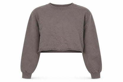 Hllit Womens Brown Cotton Pullover Sweatshirt One Size - Logo