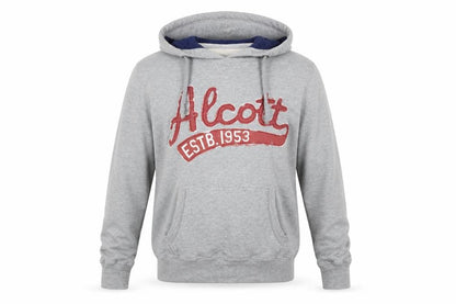 alcott Mens Grey Cotton Pullover Hoodie Size M - Alcott