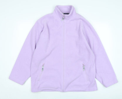 Neutral territory Womens Purple Jacket Size M Zip - Logo