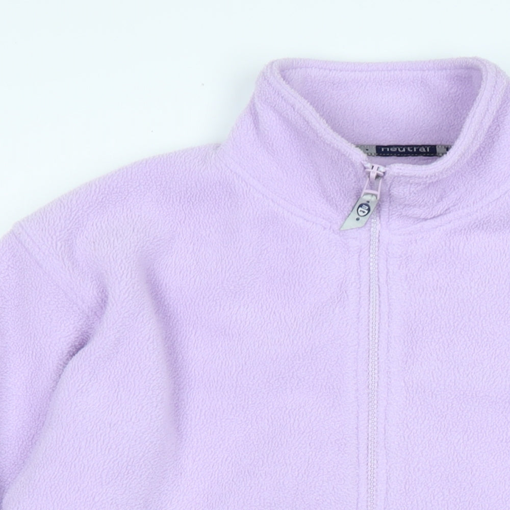 Neutral territory Womens Purple Jacket Size M Zip - Logo