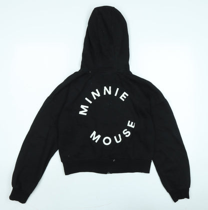 Disney Womens Black Jacket Size XS Zip - Minnie Mouse