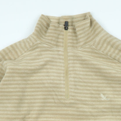 Hawkshead Womens Beige High Neck Polyester Pullover Jumper Size S - Logo