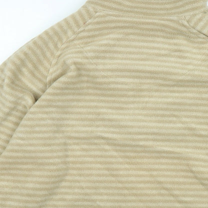 Hawkshead Womens Beige High Neck Polyester Pullover Jumper Size S - Logo