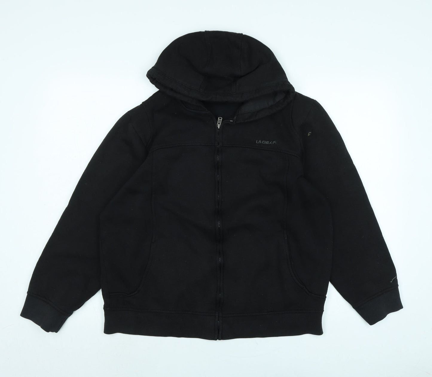 LA Gear Womens Black Jacket Size 18 Zip - Logo