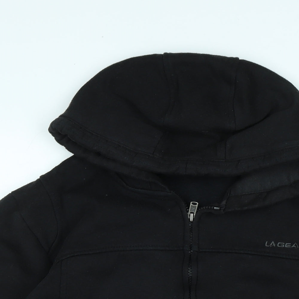 LA Gear Womens Black Jacket Size 18 Zip - Logo