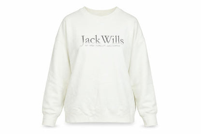 Womens UK Size 8 Jack Wills Ivory Pullover Sweatshirt