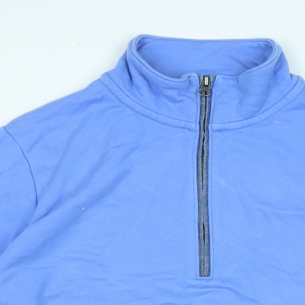 Womens UK Size XL Lands End Blue Pullover Sweatshirt