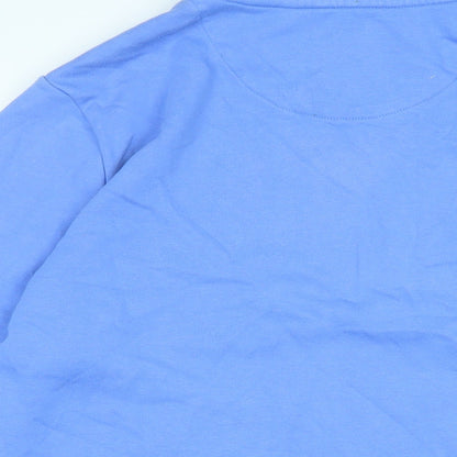 Womens UK Size XL Lands End Blue Pullover Sweatshirt