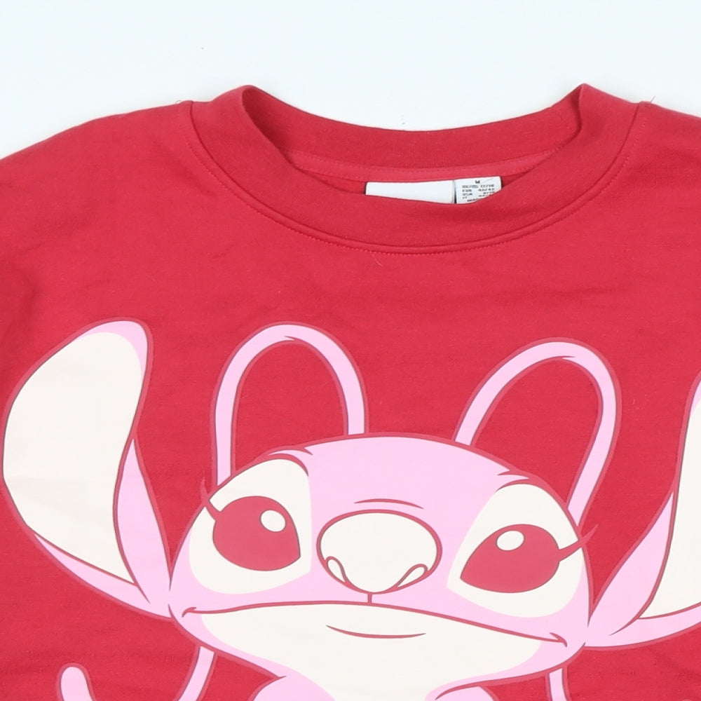 Womens UK Size M Disney Red Pullover Sweatshirt