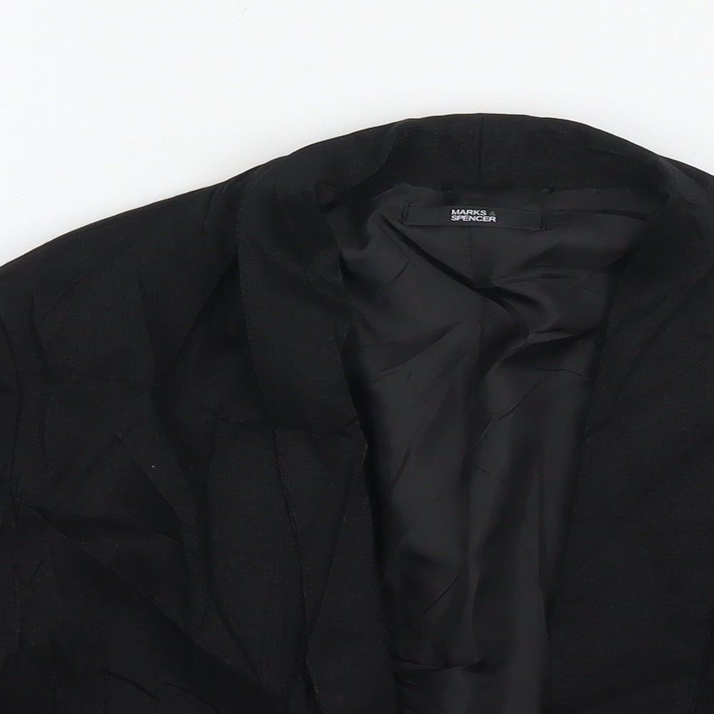 Womens UK Size 14 Marks and Spencer Black Jacket
