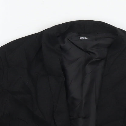 Womens UK Size 14 Marks and Spencer Black Jacket