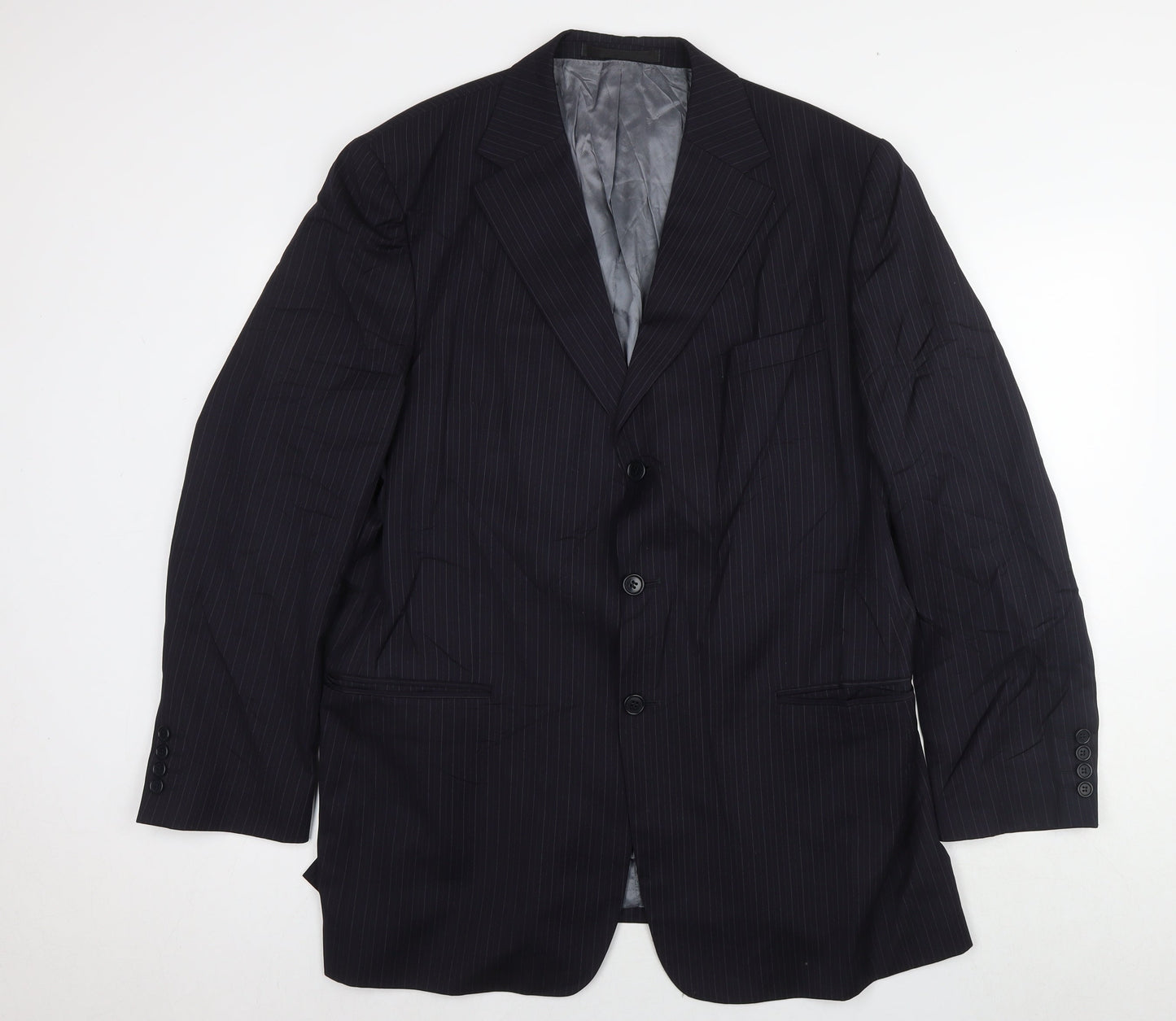 Mens UK Size 44 Marks and Spencer Regular Blue Suit Jacket