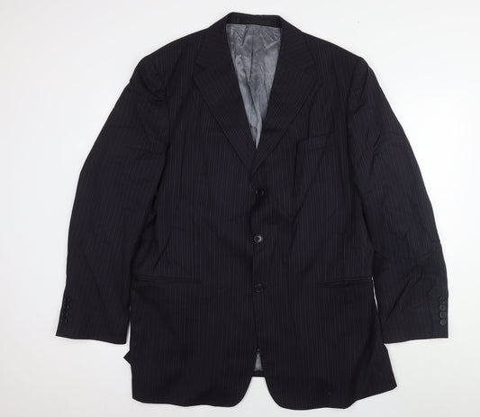Mens UK Size 44 Marks and Spencer Regular Blue Suit Jacket