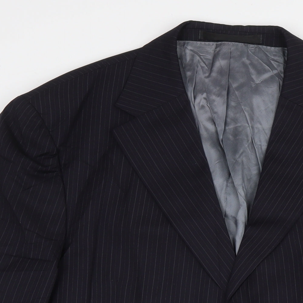 Mens UK Size 44 Marks and Spencer Regular Blue Suit Jacket