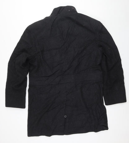 Mens UK Size M John Richmond Grey Overcoat