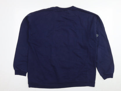 Hanes Womens Blue Cotton Pullover Sweatshirt Size M Pullover - Panama City Beach