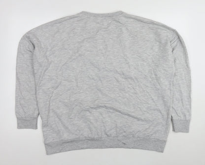 Womens UK Size 16 Disney Grey Pullover Sweatshirt