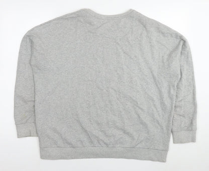acdc Womens Grey Cotton Pullover Sweatshirt Size 18 Pullover - Logo