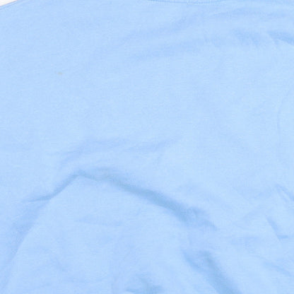 New Orleans Mens Blue Polyester Pullover Sweatshirt Size XS - Logo