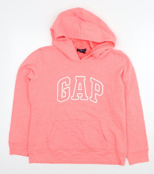 Gap Womens Pink Cotton Pullover Hoodie Size M Pullover - Logo