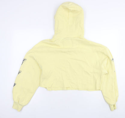 Hollister Womens Yellow Cotton Pullover Sweatshirt Size S Pullover