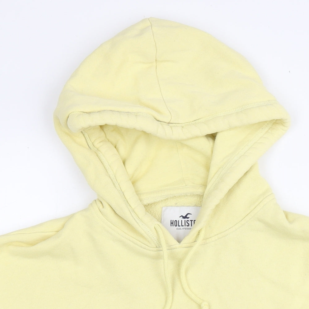 Hollister Womens Yellow Cotton Pullover Sweatshirt Size S Pullover