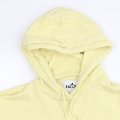 Hollister Womens Yellow Cotton Pullover Sweatshirt Size S Pullover