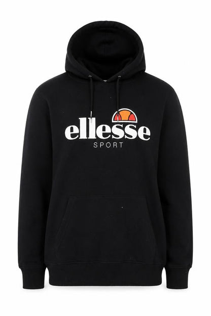 Ellesse Womens Black Cotton Pullover Sweatshirt Size 10 Pullover - Logo