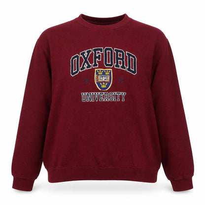 Oxford Womens Red Polyester Pullover Sweatshirt Size L Pullover - Oxford University