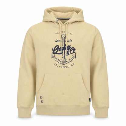 Quba&Co Mens Brown Cotton Pullover Hoodie Size M - Logo