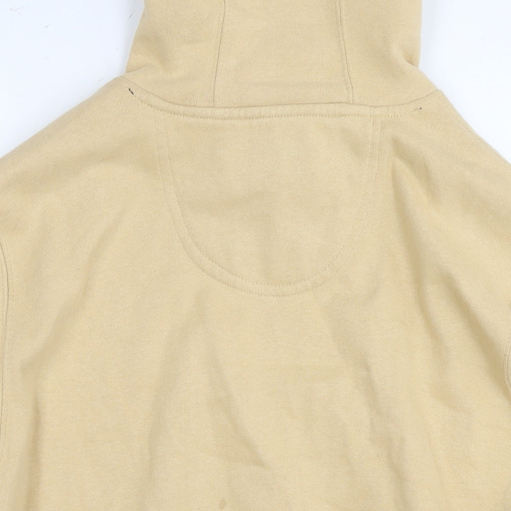 Quba&Co Mens Brown Cotton Pullover Hoodie Size M - Logo