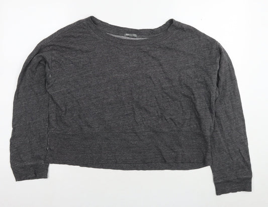 Gap Womens Grey Cotton Pullover Sweatshirt Size L Pullover