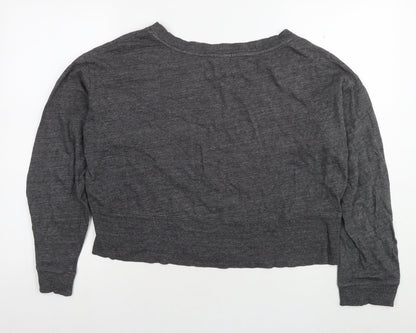 Gap Womens Grey Cotton Pullover Sweatshirt Size L Pullover