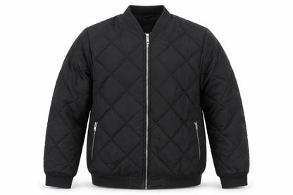 Mens UK Size 2XL Outdoor Black Quilted Coat