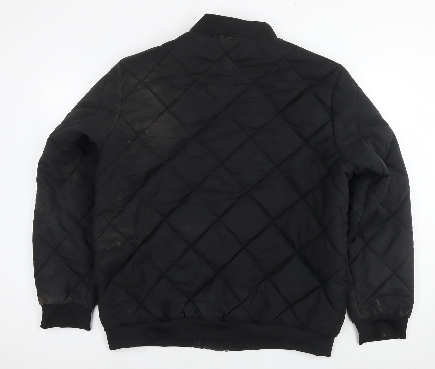 Mens UK Size 2XL Outdoor Black Quilted Coat
