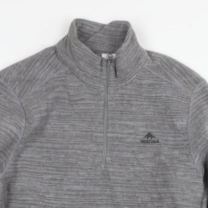 Quechua Womens Grey Polyester Pullover Sweatshirt Size M Pullover