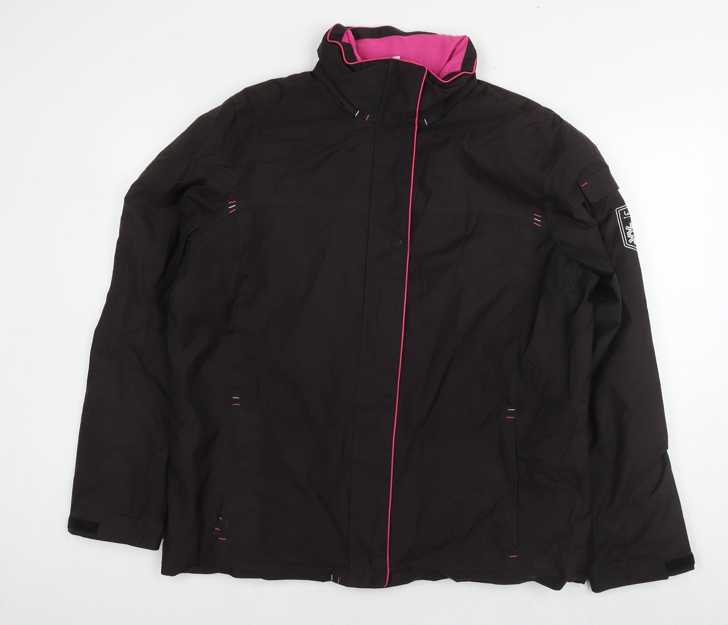 Womens UK Size M Oxylane Black Jacket