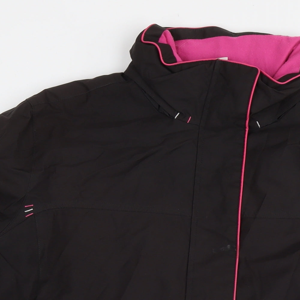 Womens UK Size M Oxylane Black Jacket