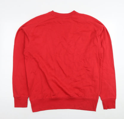 Knight Apparel Mens Red Cotton Pullover Sweatshirt Size L - New Mexico