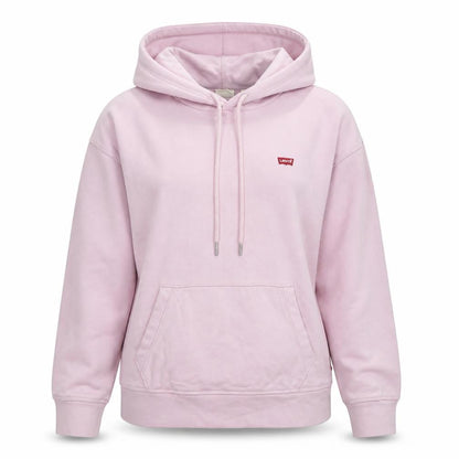 Levi's Womens Pink Cotton Pullover Hoodie Size S Pullover