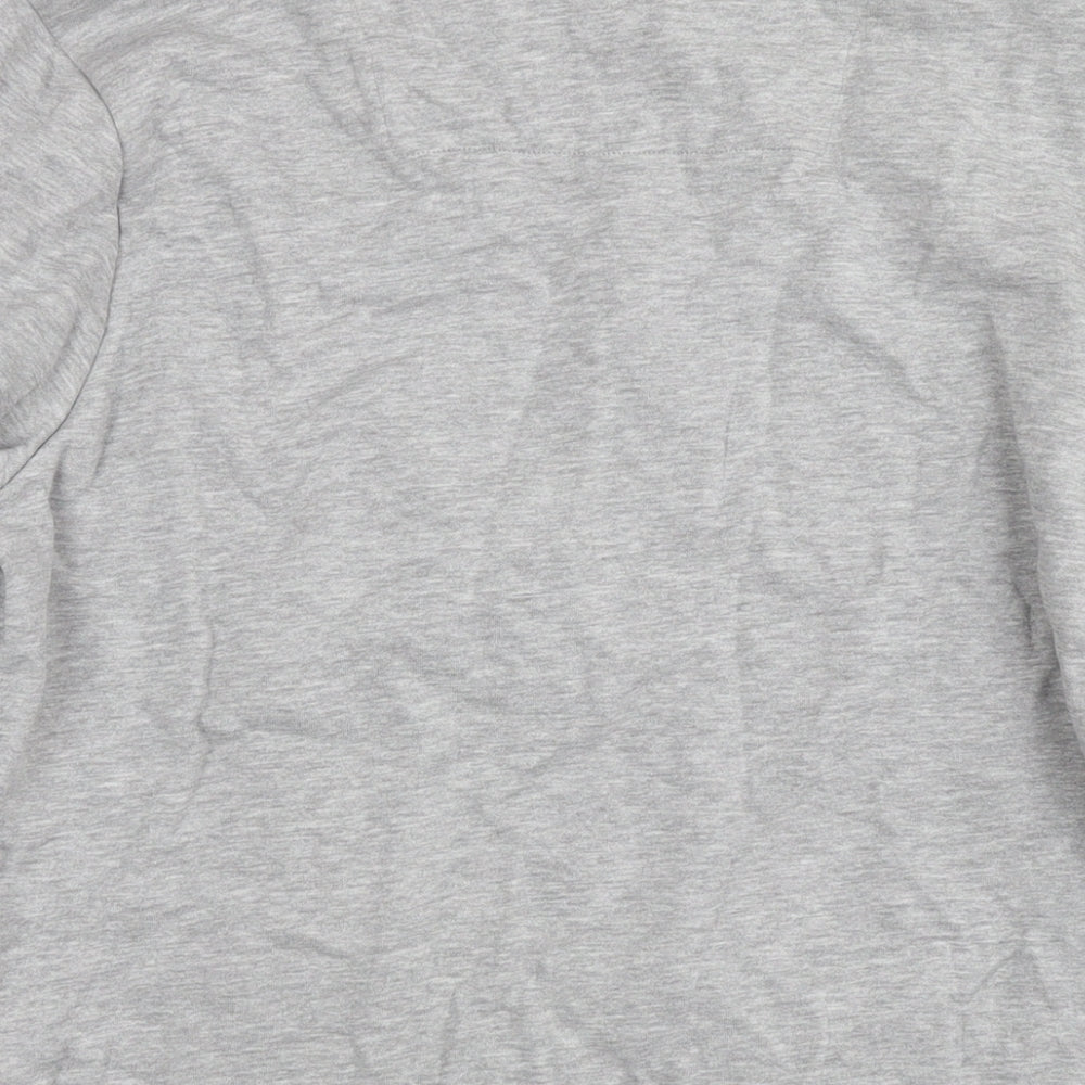 Threadbare Mens Grey Cotton Pullover Hoodie Size M