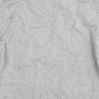 Threadbare Mens Grey Cotton Pullover Hoodie Size M