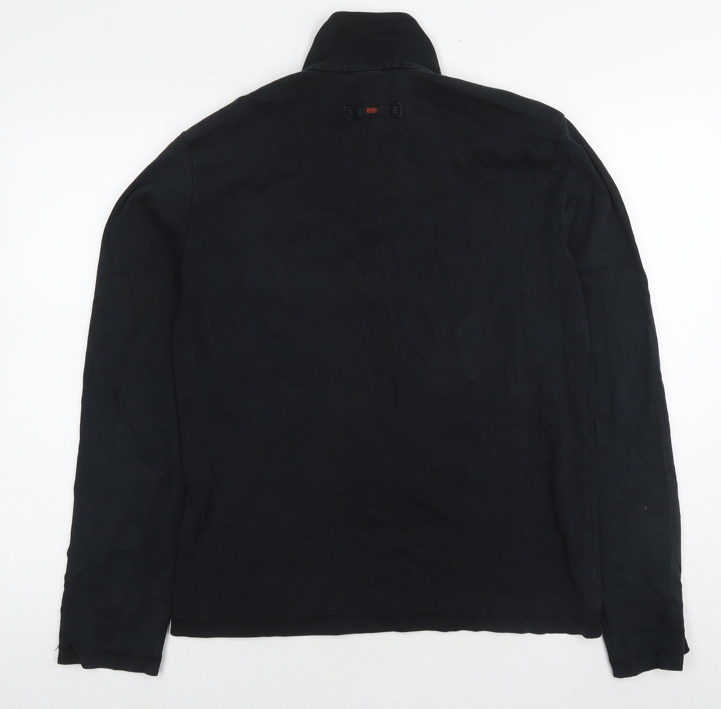Mens UK Size M Boss Black Pullover Hoodie