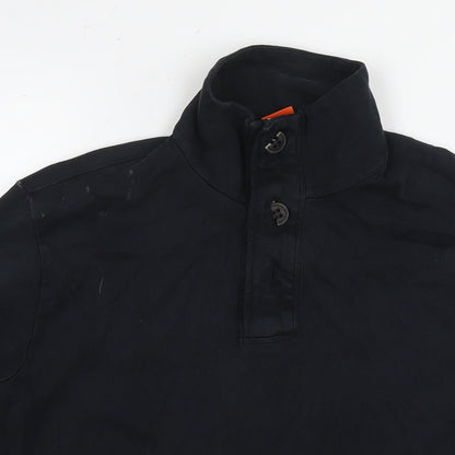 Mens UK Size M Boss Black Pullover Hoodie