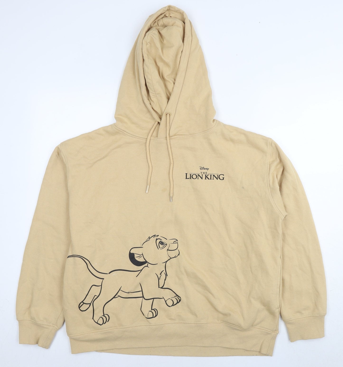Lion King Womens Brown Polyester Pullover Hoodie Size 12 Pullover - Logo Size 12-14